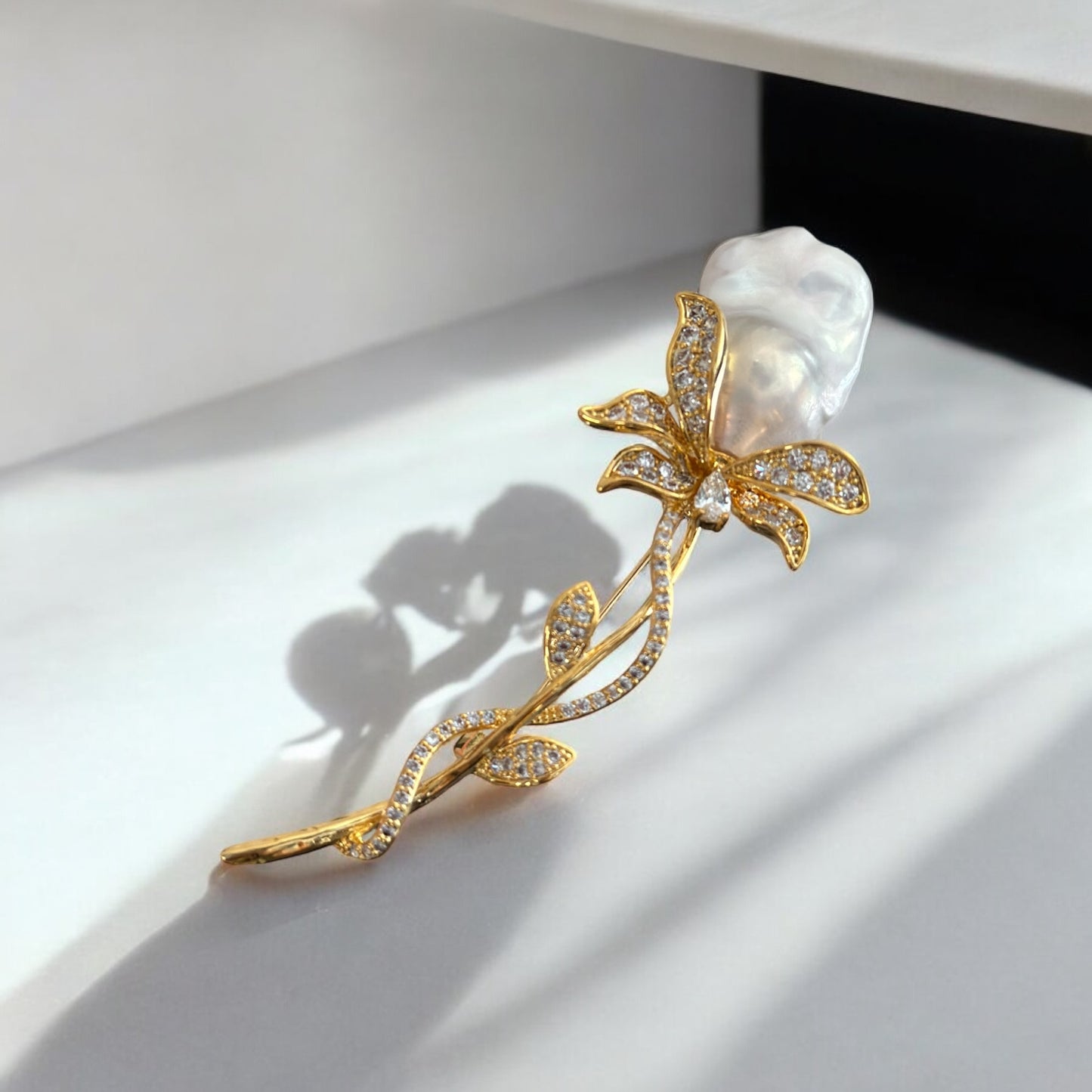 Baroque Pearl Brooch