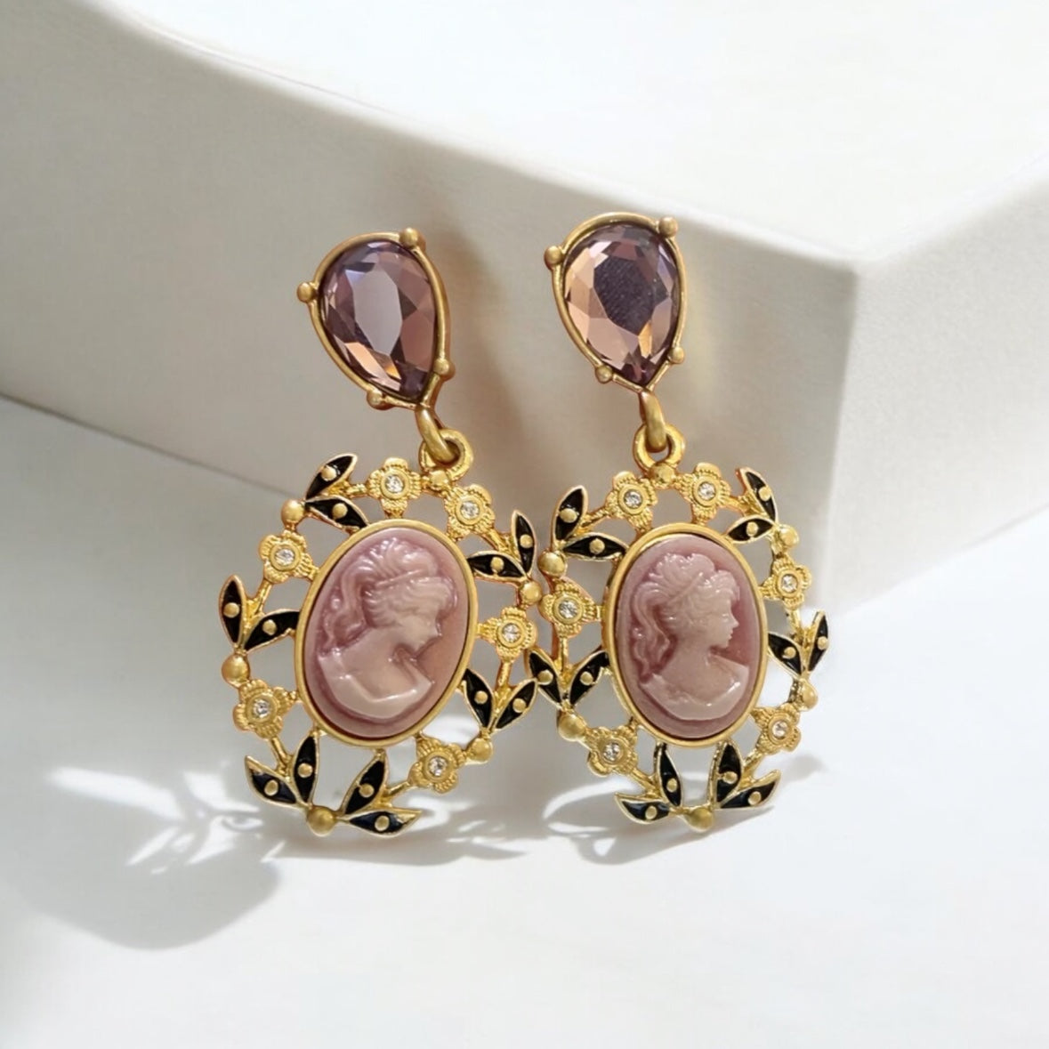 Cameo earrings