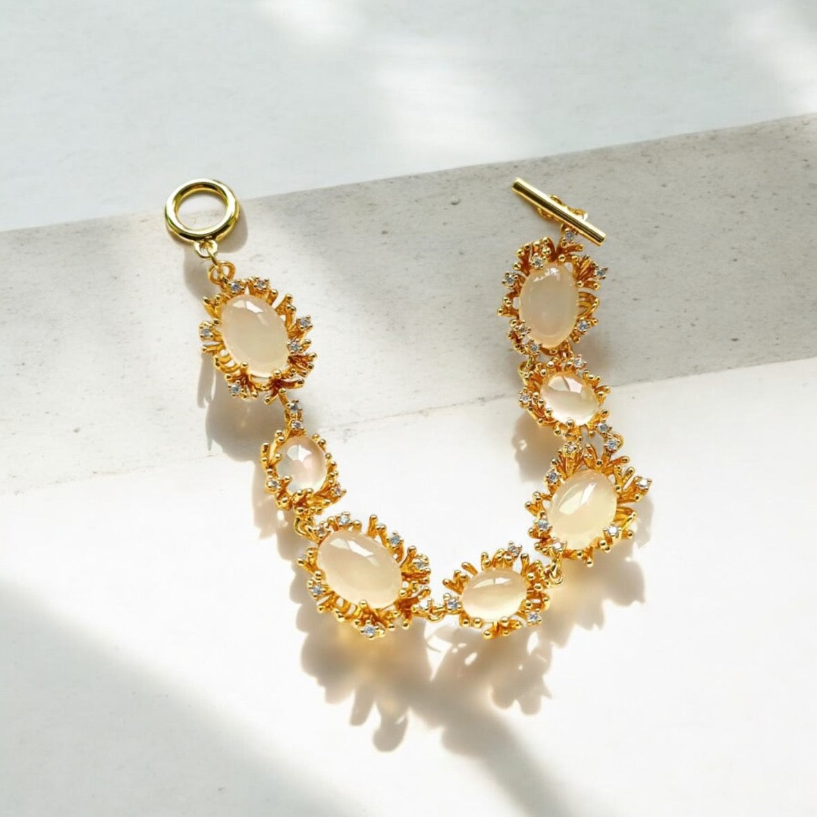 Moon stone bracelet
