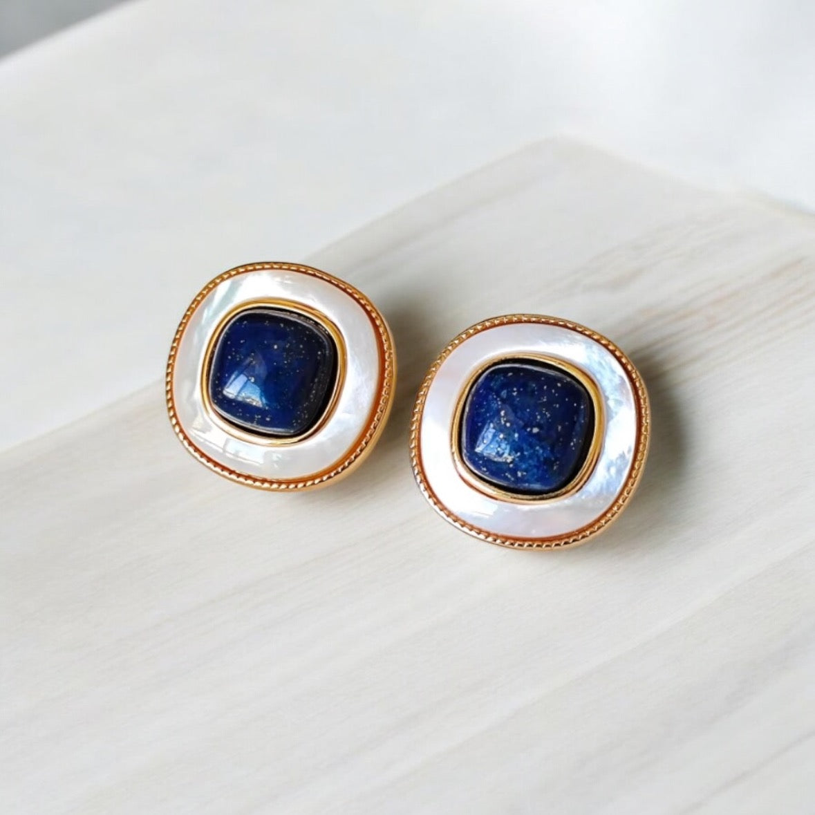 Lapis Lazuli stud earrings