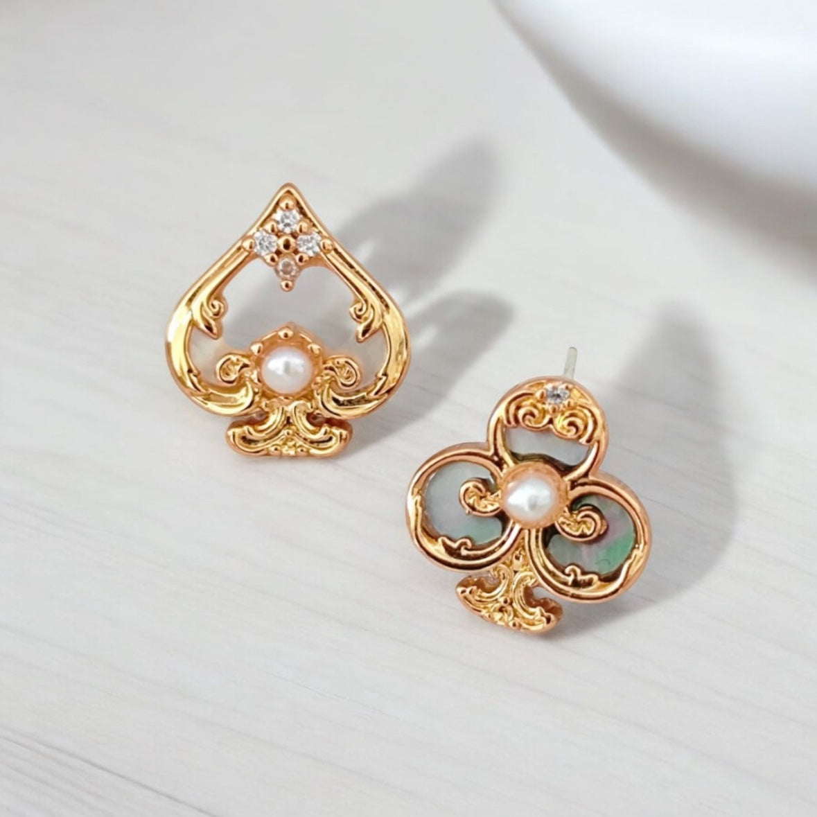 A&B style stud earrings