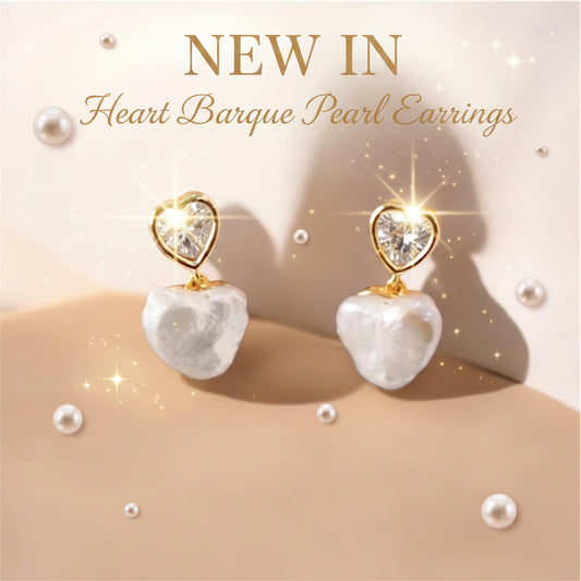 Heart Baroque earrings